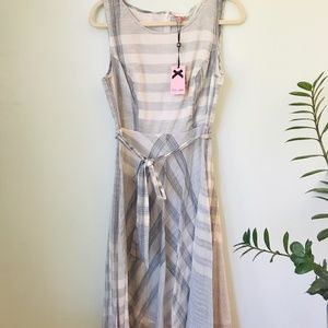 Phase Eight - Plaid Fit & Flare Cotton Dress - 12 - NWT